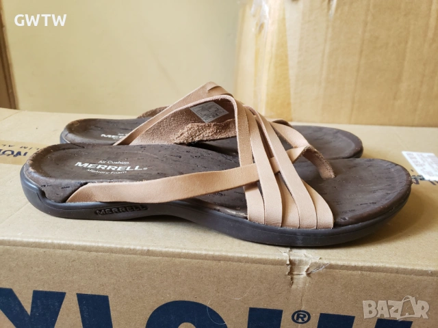 Merrell Redwood District Mahana Sandals чехли естествена кожа, снимка 2 - Чехли - 54809133