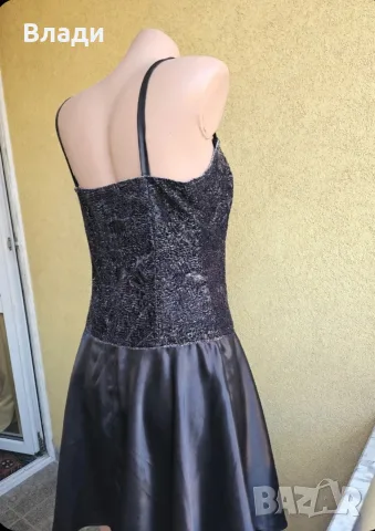 Винтидж Комплект Рокля + Болеро Сако - 80s Party Style - S/M, снимка 3 - Рокли - 55569982