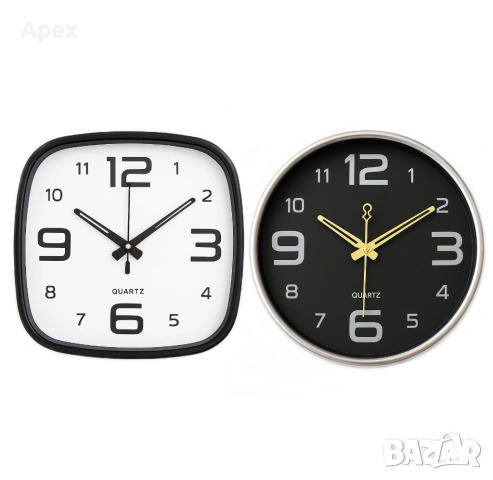 Безшумен Стенен Часовник с Плавен Ход. Дигитални Стенни Часовници.Рекламен Часовник с Ваше Лого, снимка 14 - Стенни часовници - 54174795