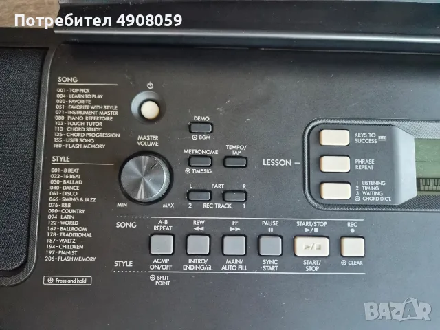 Продавам синтезатор YAMAHA PSR E-373, снимка 2 - Синтезатори - 55539806