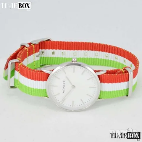 Monetti Timeless 316L Wristwatch with Three NATO Bracelets, снимка 3 - Дамски - 55325851