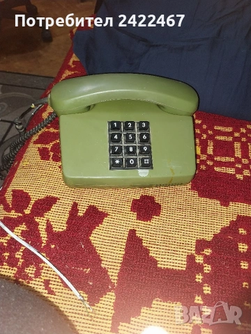 Ретро телефон ТА 80.Стационарен.Работи.С кабел за колекционери и ценители , снимка 2 - Антикварни и старинни предмети - 54070530