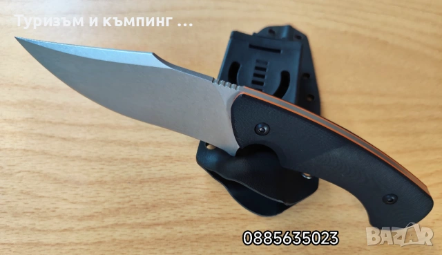 Ловен нож /ръчна изработка и стомана D2 / - модел 2, снимка 8 - Ножове - 46232659
