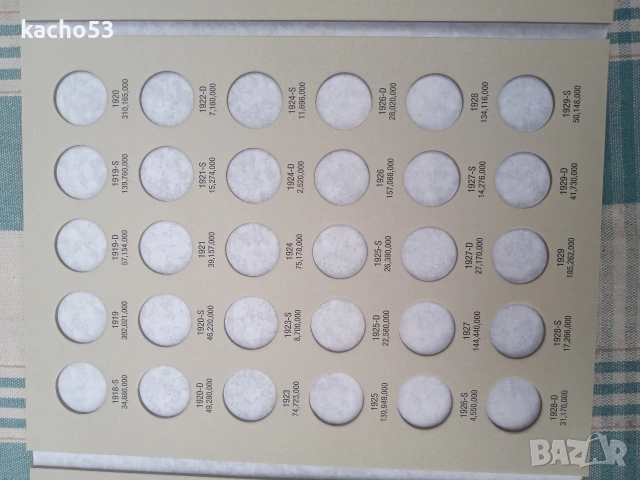 Класьори за монети от 1 цент , Сащ, снимка 12 - Нумизматика и бонистика - 54264000