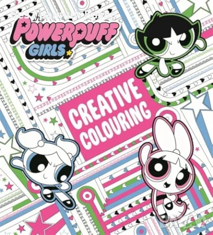Нова Powerpuff Girls Creative Colouring книжка за оцветяване с любими герои творчески занимания деца