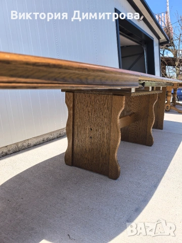 Разтегателна трапезна маса 3,40 м. , снимка 5 - Маси - 54128493