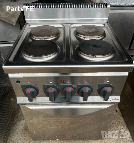 Професионална печка фурна с котлони 4-ка котлон електрическа profesionalna furna pechka s kotloni