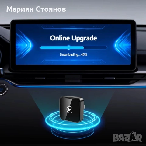 Android auto Carplay адаптер car play android безжичен wireless донгъл dongle Apple carplay Iphone, снимка 5 - Аксесоари и консумативи - 54654564