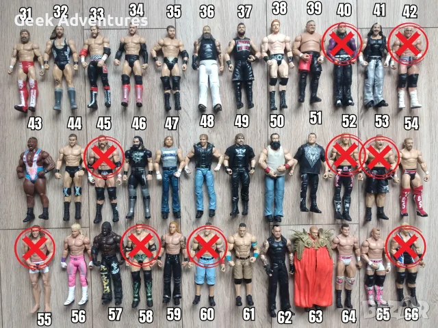 Екшън Фигурки WWE Кеч Pro-Wrestling Action Figures Ambrose Reigns Cena 2/3, снимка 2 - Колекции - 46527048