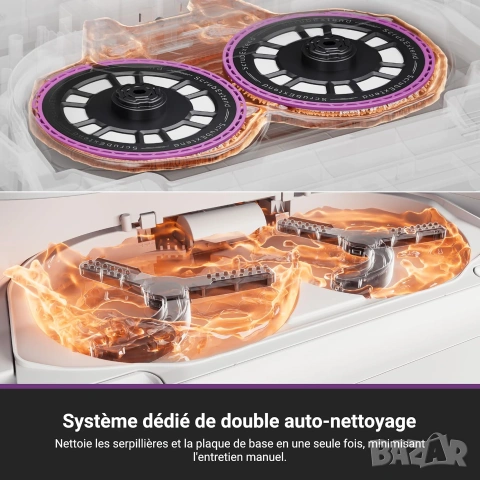 Прахосмукачка Робот Eureka J15 Max Ultra Сухо и Мокро Почистване 22000 Pa, Измиване с 80°C, Станция), снимка 7 - Прахосмукачки - 55235908