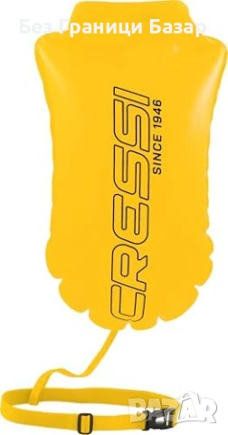 Нова надуваема Буйка за плуване в открити води Cressi Glide с водоустойчиво отделение
