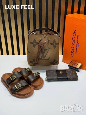 Louis Vuitton ⚜️Дамски Чехли 36-41н , снимка 13 - Чехли - 54220690