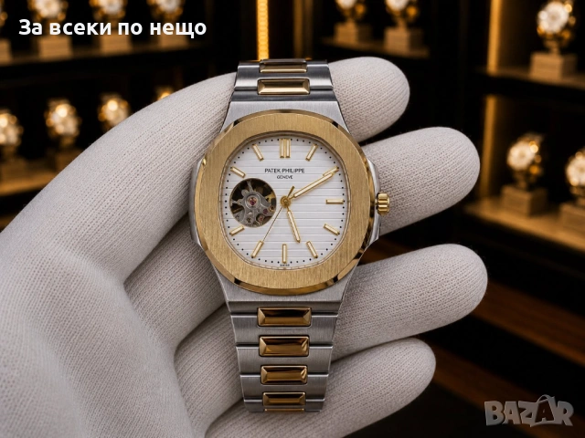 Patek Philippe Geneve Мъжки Луксозен Часовник С Автоматичен Механизъм С Кутия Код Gentlemen Legacy35