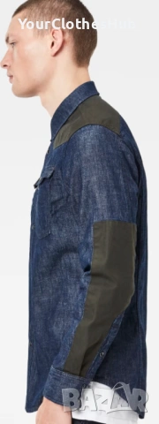G-Star Raw 3301 PM M size Мъжка риза с дълъг ръкав, снимка 4 - Ризи - 54449784
