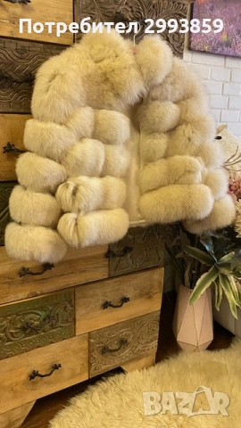Палто лисица*100% естествена кожа, снимка 2 - Палта, манта - 54790725