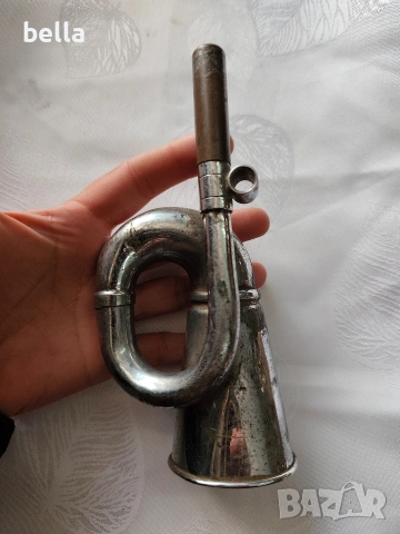 Винтидж рядък метален сигнален клаксон Häckel, снимка 2 - Антикварни и старинни предмети - 54144203