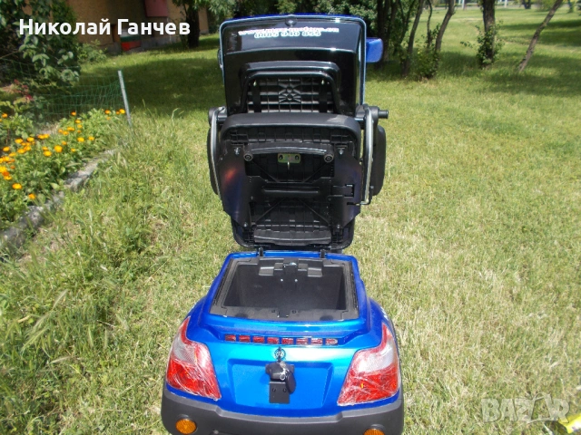 ЕЛЕКТРИЧЕСКА ТРИКОЛКА  „Fullmax R1, 1500W, 60V/20Ah“, синя, CE сертификат1500W, 60V/20Ah, Синя, снимка 7 - Мотоциклети и мототехника - 54671510