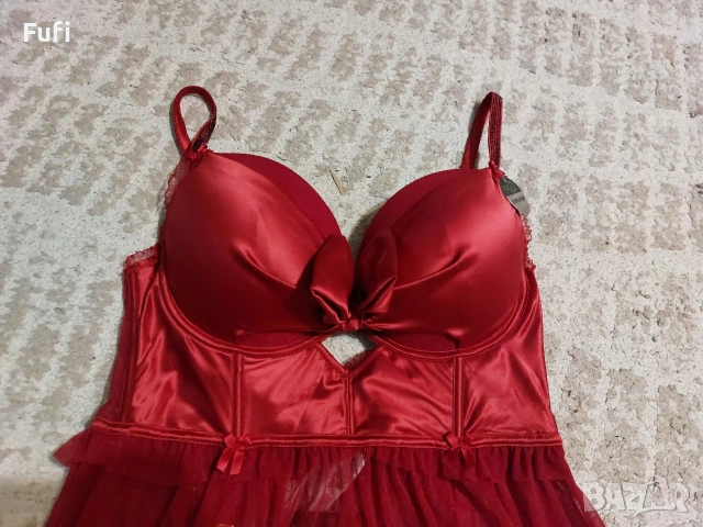 11 евро, нова нощничка, с етикет, с подплънки, 85 Д, марка Censored , снимка 2 - Бельо - 54239244