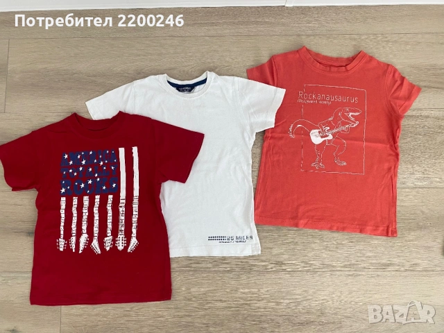 Лот детски тениски размер 110, снимка 3 - Детски тениски и потници - 54718101