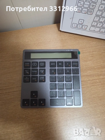 Безжична цифрова клавиатура, , 34 клавиша, вграден калкулатор, Bluetooth 5.0 + 2.4G,