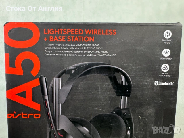 Слушалки - Logitech Astro A50 Wireless + Base Station (939-002224) Gen 5, снимка 9 - Слушалки за компютър - 54829249