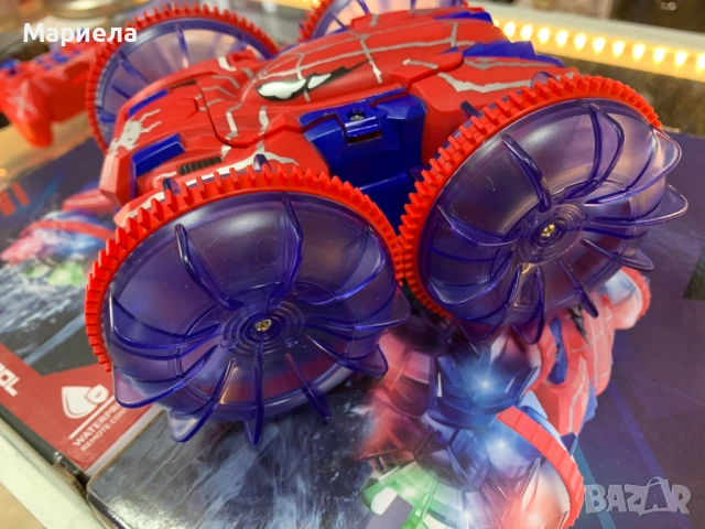 RC каскадьорска кола с 2 дистанционни / Spider Man, снимка 8 - Коли, камиони, мотори, писти - 54639991