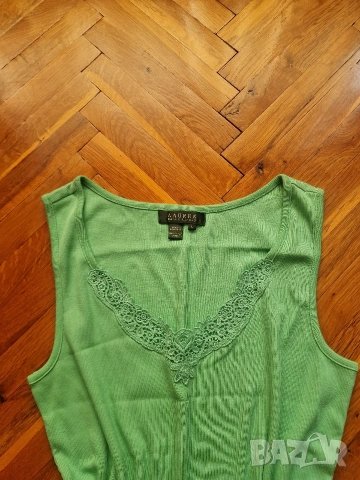 Страхотен дамски потник топ POLO RALPH LAUREN размер L, снимка 3 - Тениски - 55128555