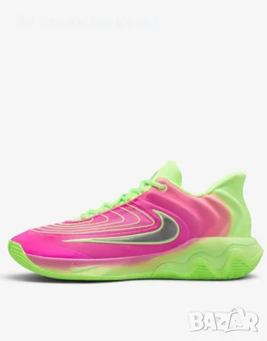 NIKE Giannis Immortality 4 Watermelon Green / Pink Мъжки Баскетболни Обувки Код P2832, снимка 4 - Маратонки - 55329004