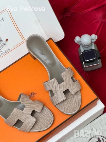 Hermes Oran 39,40 дамски чехли, снимка 6 - Чехли - 54608300