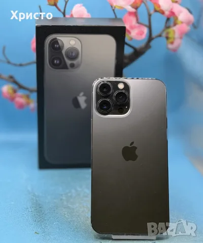 ПЕРФЕКТЕН!!! Apple, iPhone 13 Pro Max, 128GB, 5G, Graphite, снимка 6 - Apple iPhone - 55656812