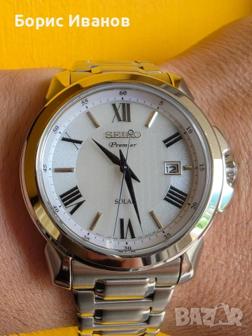 Seiko Premier Solar SNE453P1 , снимка 2 - Мъжки - 54878630