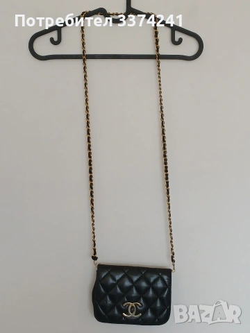 Малка кожена чанта Chanel, снимка 5 - Чанти - 54319559