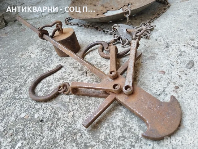 Стар Соц Български Кантар Паланца До 30 кг. / РАБОТЕЩ! / НОМЕР 190., снимка 4 - Антикварни и старинни предмети - 55325309
