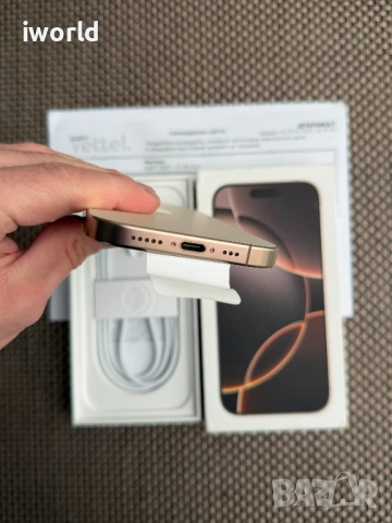 36М Гар!❗️100%🔋iPhone 16 Pro ❗️Лизинг от 30€/мес❗️ Desert Titanium❗️128GB , снимка 8 - Apple iPhone - 54077928