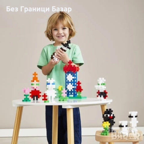 Нов Детски конструктор Moomin Plus-Plus BIG 120 части STEM играчка за малки деца, снимка 4 - Образователни игри - 55112716