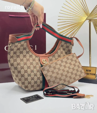 Gucci Нова Дамска Кожена Гучи Различни Цветове 