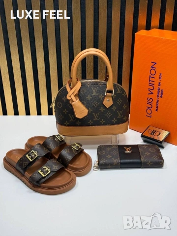 Louis Vuitton ⚜️Дамски Чехли 36-41н , снимка 14 - Чехли - 54220690
