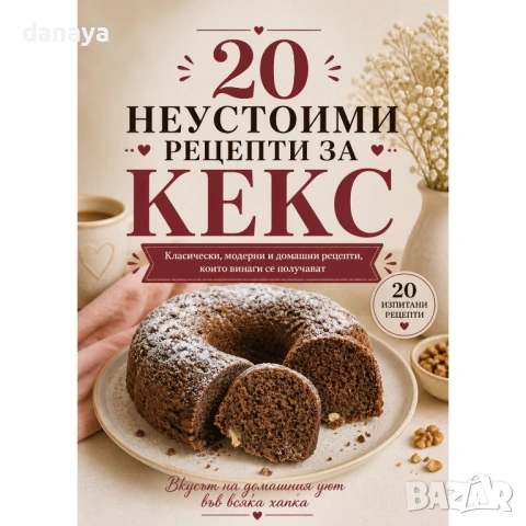 Електронна книжка 20 неустоими рецепти за кекс, PDF, снимка 4 - Други - 54388927
