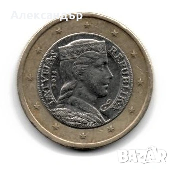 Латвия 1 евро 2014 