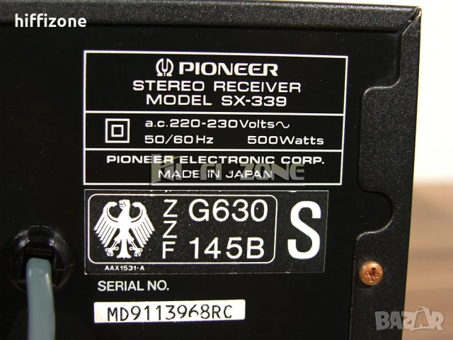 Ресивър    Pioneer sx-339 /3, снимка 9 - Ресийвъри, усилватели, смесителни пултове - 54749144