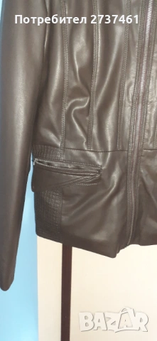 Кожено яке, снимка 4 - Якета - 54225753