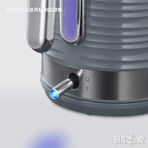 Russell Hobbs Inspire Grey 24363-70 Електрическа кана 1.7L 2400W, снимка 4 - Кани - 55421589