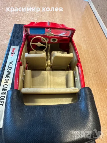 метален модел "VW cabriolet 1951"/1:18/, снимка 8 - Колекции - 55606480