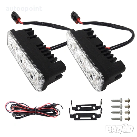 Халогени LED -DRL- Дневни Светлини 2бр к-т, снимка 2 - Аксесоари и консумативи - 54422768