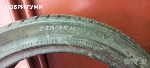 245 45 20 ЛЕТНИ 2БР. КАТО НОВИ , снимка 9 - Гуми и джанти - 53874183