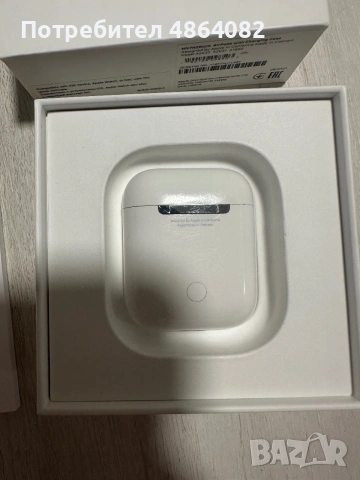 Безжични слушалки Apple - AirPods2 with Charging Case, TWS, бели, снимка 6 - Безжични слушалки - 54998762