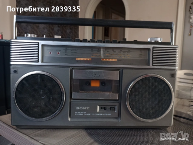 Радиокасетофон Sony cfs-65s , снимка 14 - Радиокасетофони, транзистори - 54786479