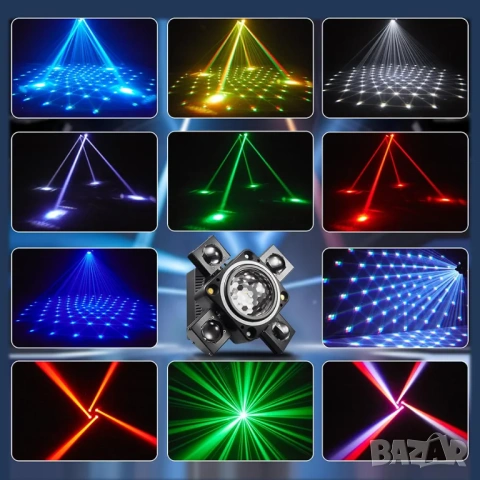 LITTLEBOYNY XJG-102 професионално LED DJ / Disco парти осветление – ЧИСТО НОВО , снимка 3 - Друга електроника - 54692488