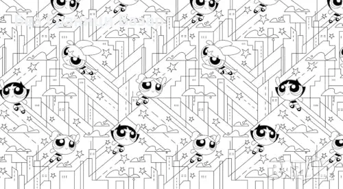 Нова Powerpuff Girls Creative Colouring книжка за оцветяване с любими герои творчески занимания деца, снимка 8 - Детски книжки - 55544216