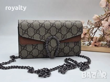 Gucci Нова Дамска Кожена Чанта Гучи Различни Цветове 